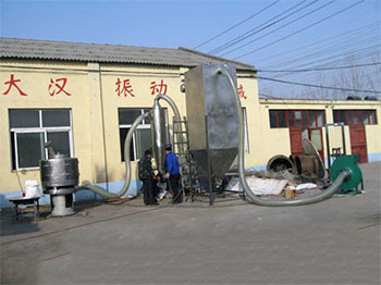 氣流篩粉機(jī)試機(jī)廠家試機(jī)圖片